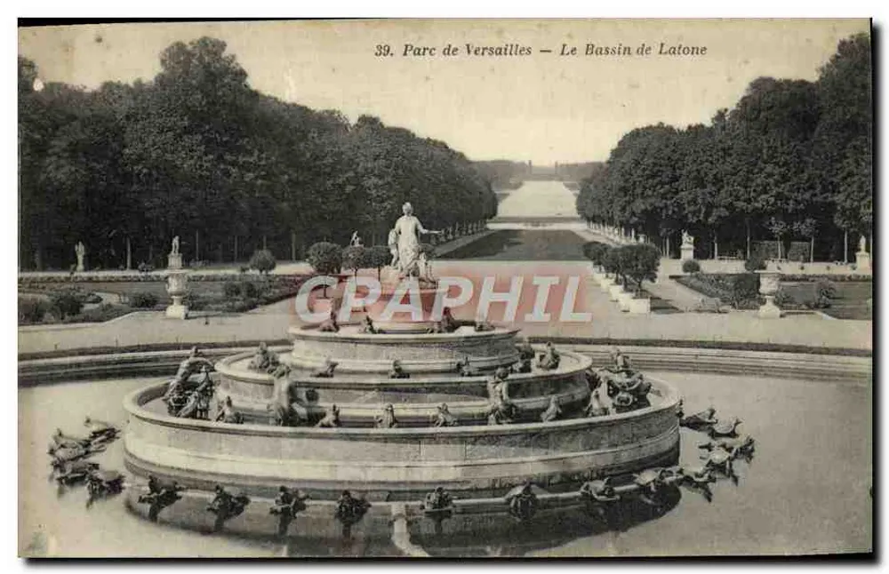 Parque de Versalhes — O Bassin de Latone — n° 39 - Frente