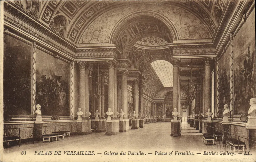 Palácio de Versalhes — Galeria das Batalhas — LL. — n° 51 - Frente