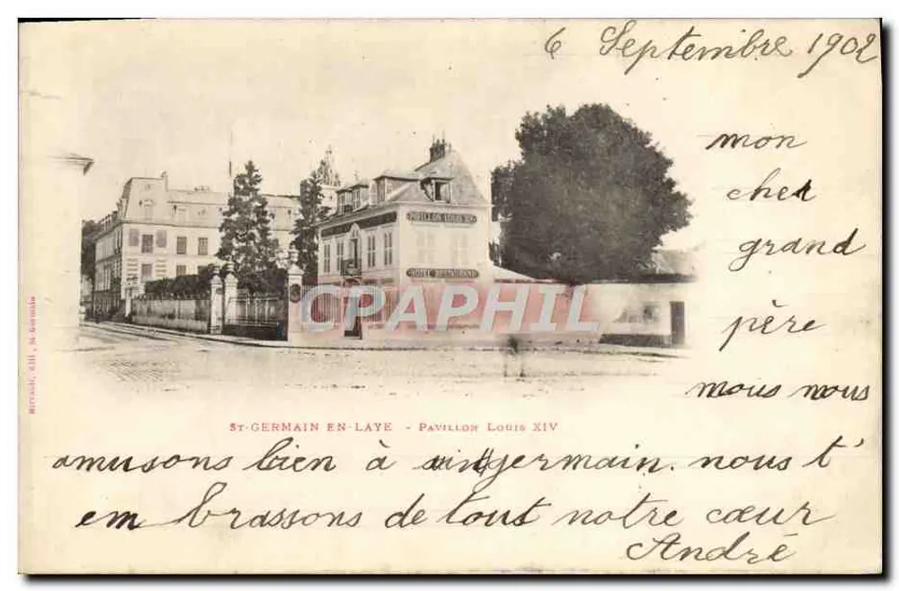 St-Germain-en-Laye — Pavillon Louis XIV — publisher Mercier, city of Paris - Front