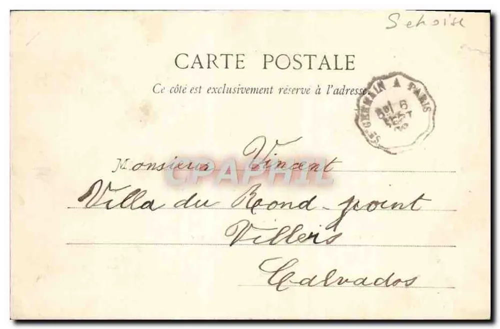 St-Germain-en-Laye — Pavillon Louis XIV — publisher Mercier, city of Paris - Back