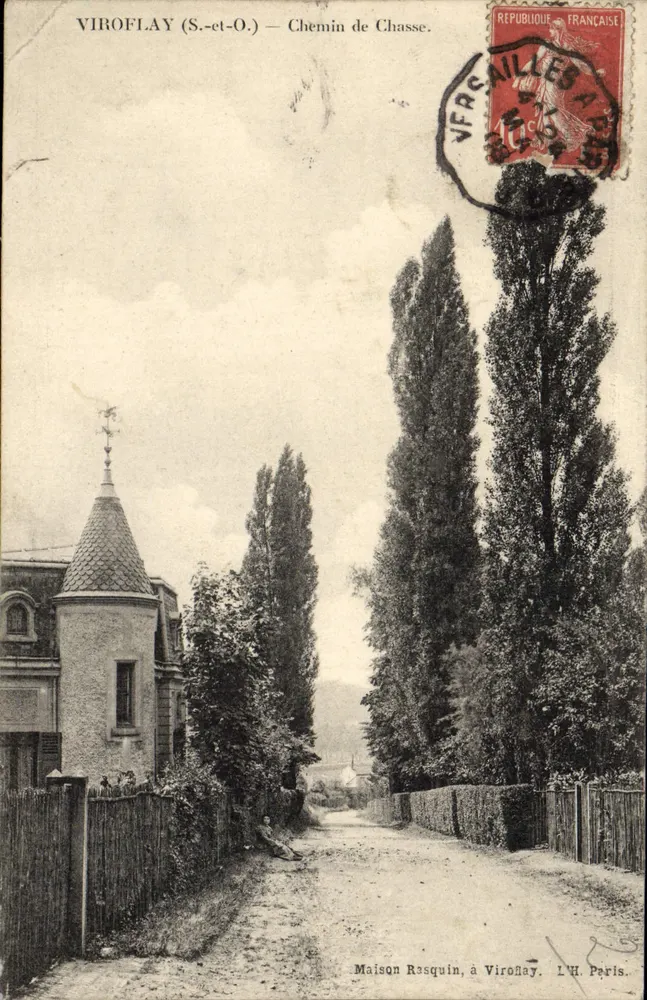 Viroflay (S.-et-O.) — Caminho de Caça — Casa Rasquin, em Viroflay. L'H. Peris. - Frente