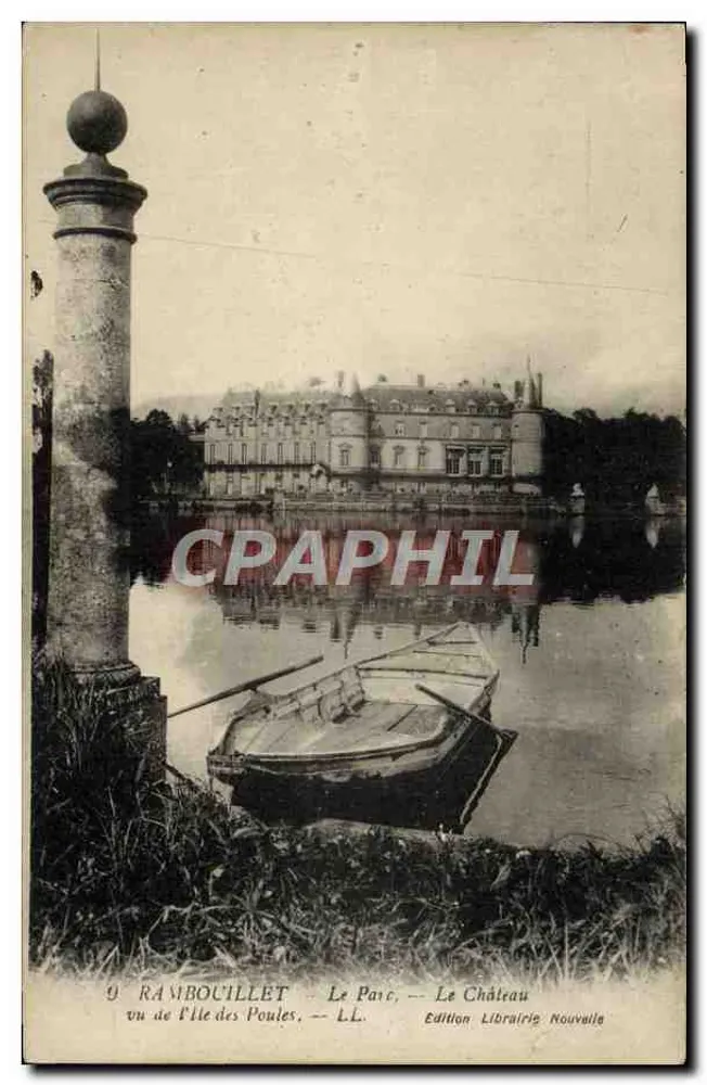 Rambouillet — O Parque — O Castelo visto da Ilha dos Pássaros — Edição Livraria Nova - Frente