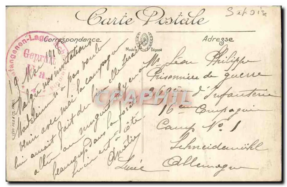 Rambouillet — O Parque — O Castelo visto da Ilha dos Pássaros — Edição Livraria Nova - Verso