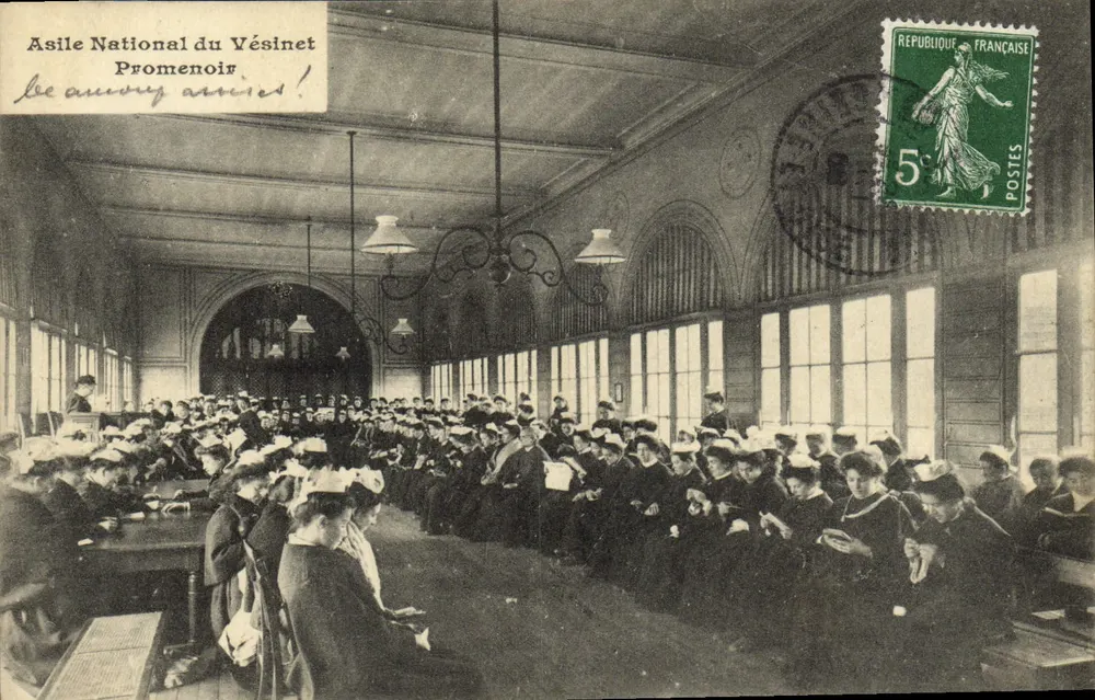 Asile National du Vésinet — Promenoir — A. Daprès, Le Vésinet - Recto