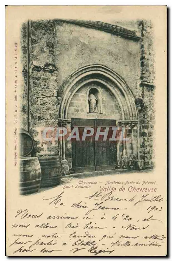 Chevreuse — Alte Pforte des Prämonstratenserstifts, Tal von Chevreuse — Belvèze E. S. A. D. & P. M. phot. - Vorderseite