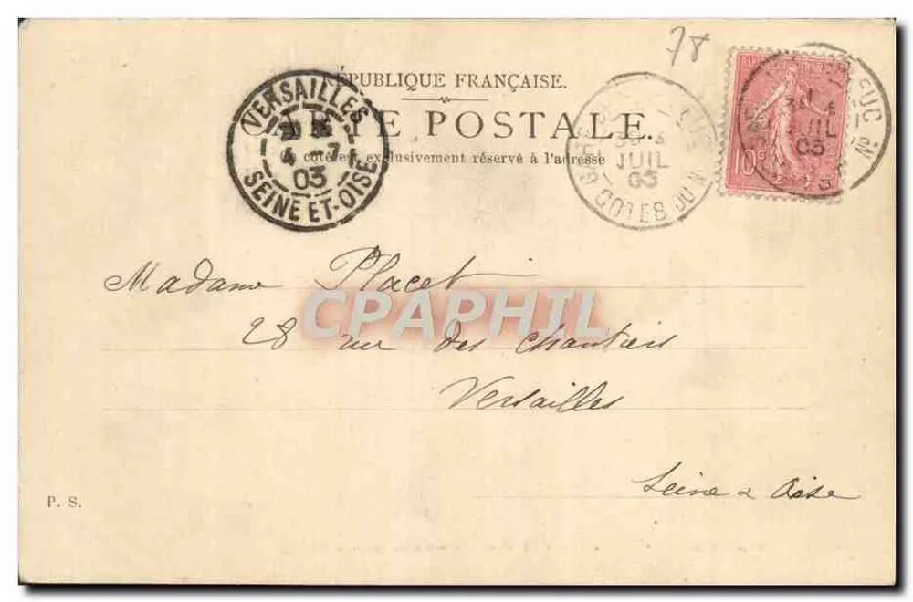 Chevreuse — Alte Pforte des Prämonstratenserstifts, Tal von Chevreuse — Belvèze E. S. A. D. & P. M. phot. - Rückseite