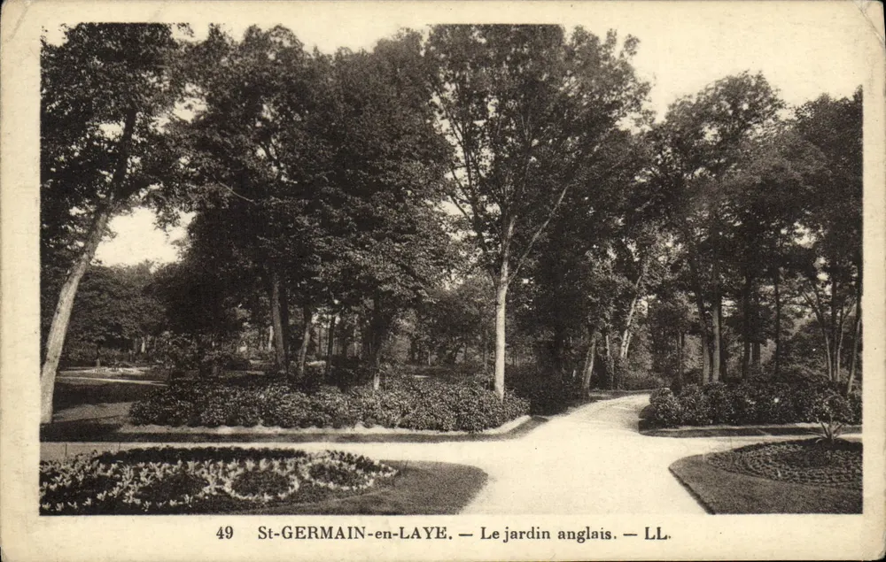 St-GERMAIN-en-LAYE — Le jardin anglais — LL. — n° 49 - Anverso