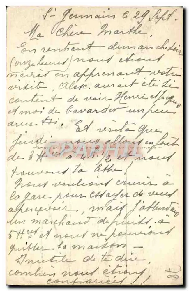 St-GERMAIN-en-LAYE — Le jardin anglais — LL. — n° 49 - Reverso