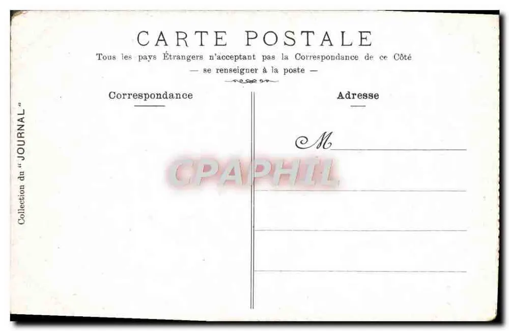 Versailles — Palais — Galerie des Glaces — Collection du 'Journal' - Verso