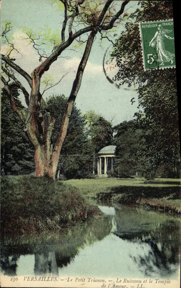 Versailles — Der Petit Trianon, Der Bach und der Tempel der Liebe — LL, n° 230 - Vorderseite
