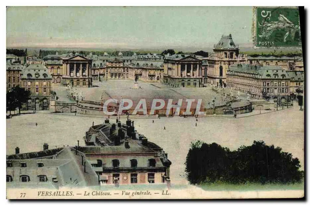 Versailles — Het Kasteel — Algemene uitzicht — LL. — n°77 - Voorkant