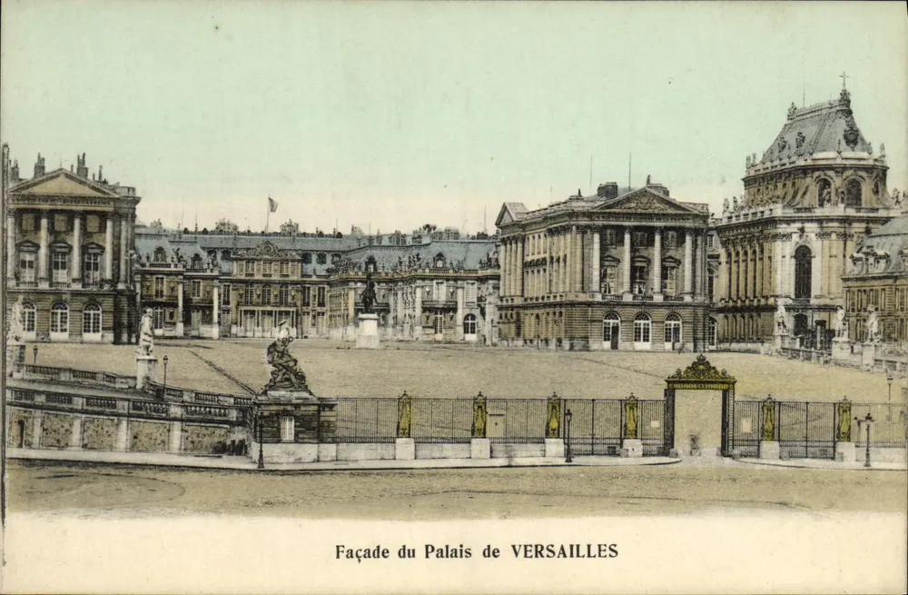 Fachada do Palácio de VERSAILLES — vista panorâmica — editor não visível - Frente
