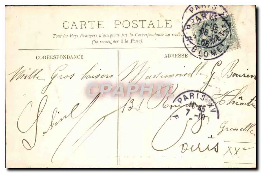 Versailles — O Parque — O Carro de Apolo — LL. - Verso