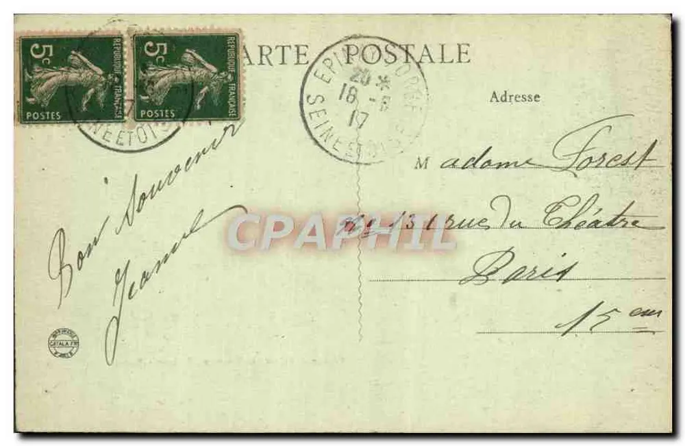 Lormoy-Longpont — El Castillo — Editor desconocido, número de serie no visible - Reverso