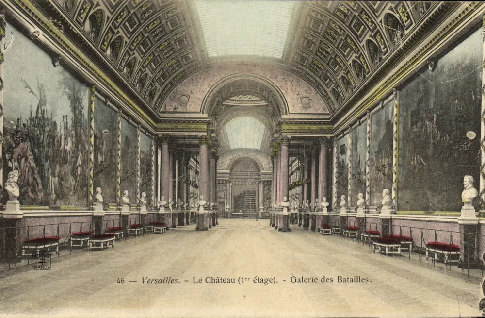 Versailles — Le Château (1er étage) — Galerie des Batailles — NANCY, n°46 - Recto
