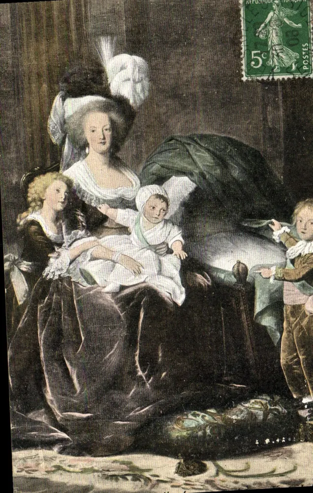 Königliche Familie — Salon-Szene — Verlag Aqua-Photo L.V. & Cie - Vorderseite