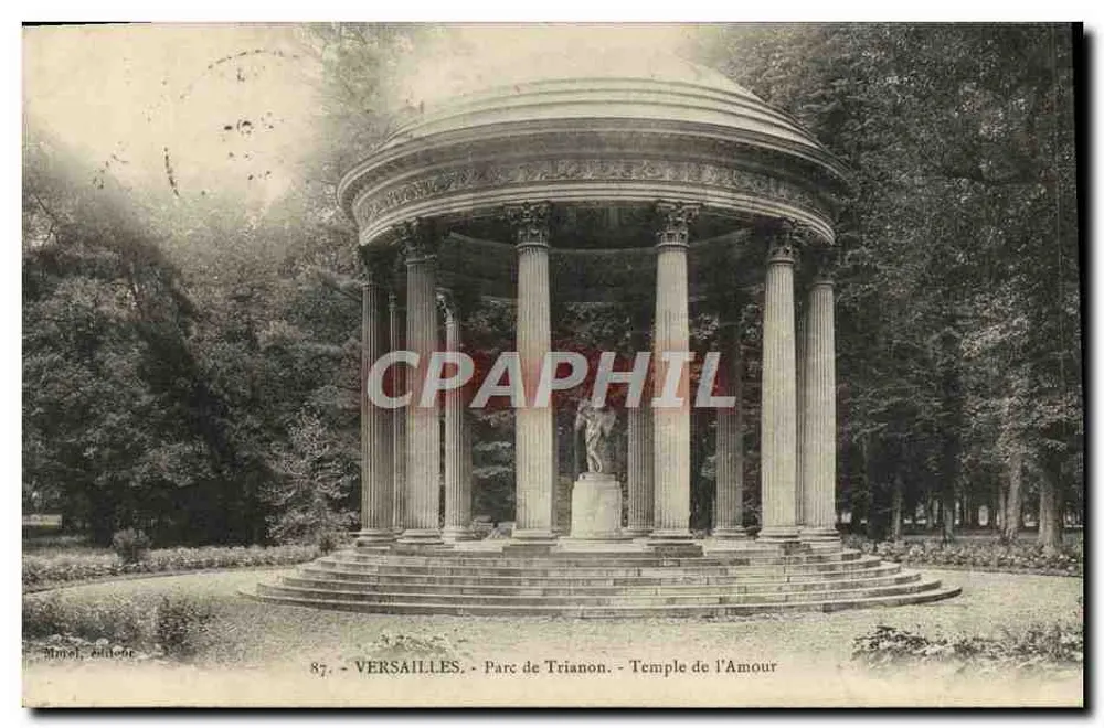Versailles - Parc de Trianon - Temple do Amor - Immel, editor, n°87 - Frente