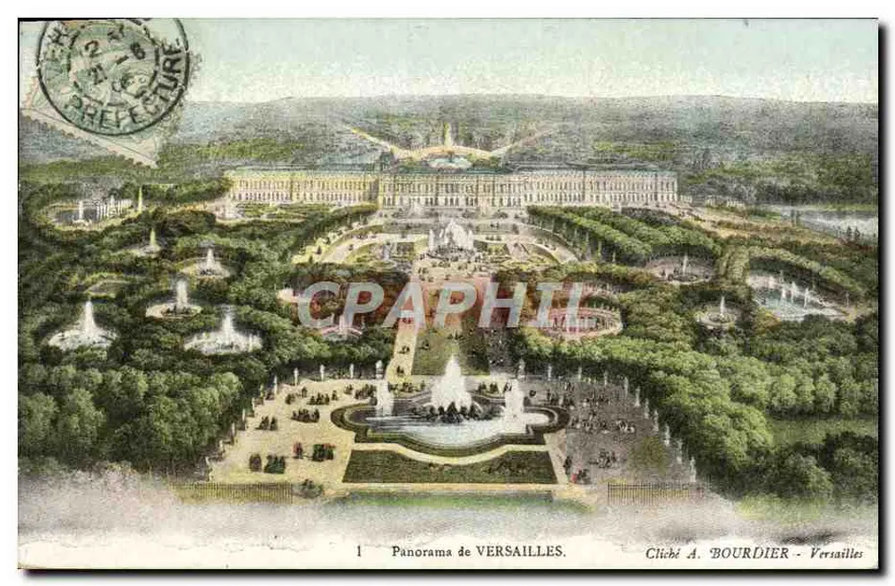 Panorama de VERSAILLES — Cliché A. BOURDIER — Versailles - Frente