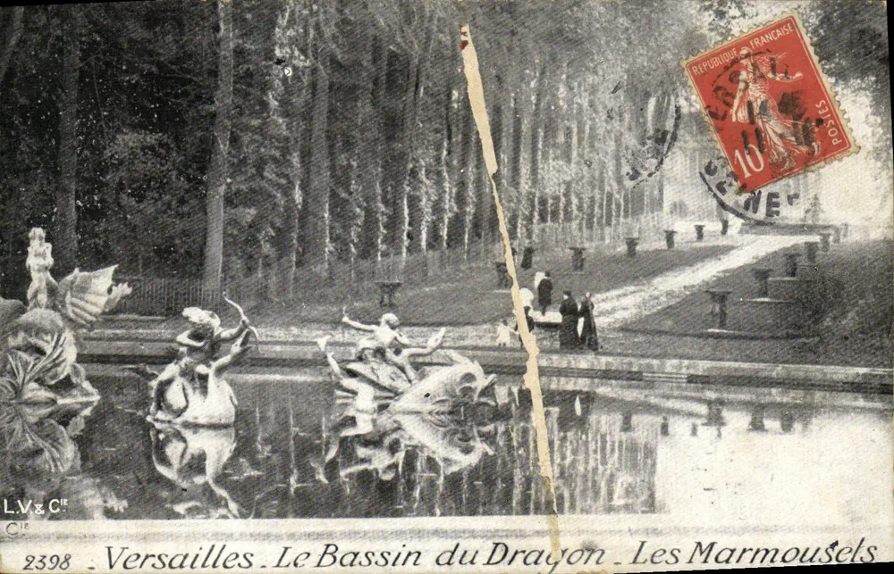 Versailles — Le Bassin du Dragon — Les Marmousets — éditeur L.V.& Cie, n° 2398 - Vorderseite