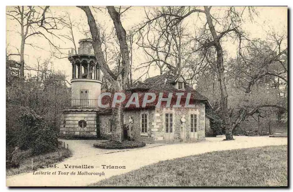 Versailles – Trianon — Käserei und Turm von Malborough - Vorderseite