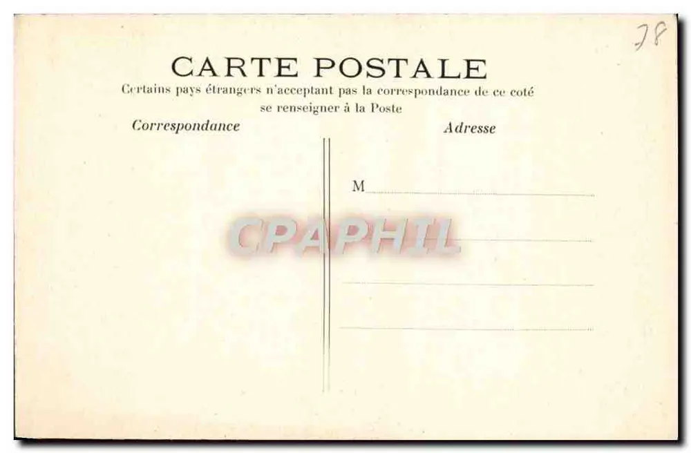 Versailles — Palácio do Petit Trianon — editor Versailles, n° 91 - Verso