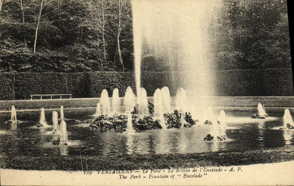Versailles — Der Park — Der Bissin de l'Encelade — A.P. - Vorderseite