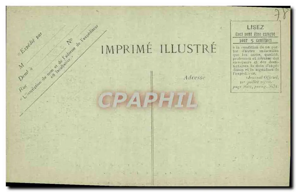 Napoleons Zimmer, Erster Konsul an den Tuilerien — Rekonstruiert in La Malmaison (Juni 1907) — E. L. B. Versailles - Rückseite