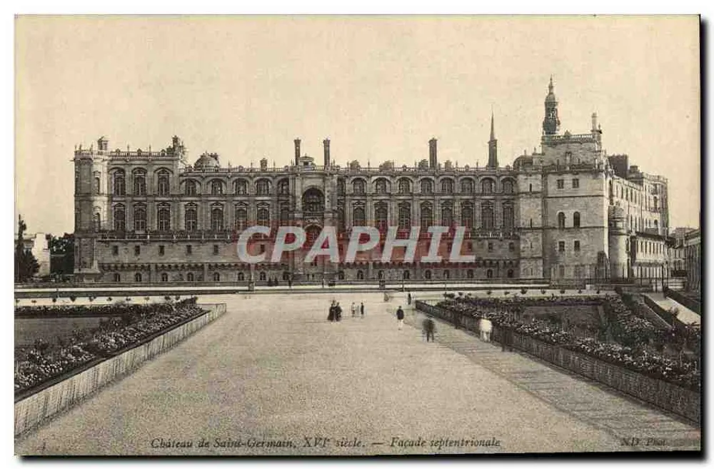 Castelo de Saint-Germain, século XVI — Fachada setentrional — N.D. Pise - Frente