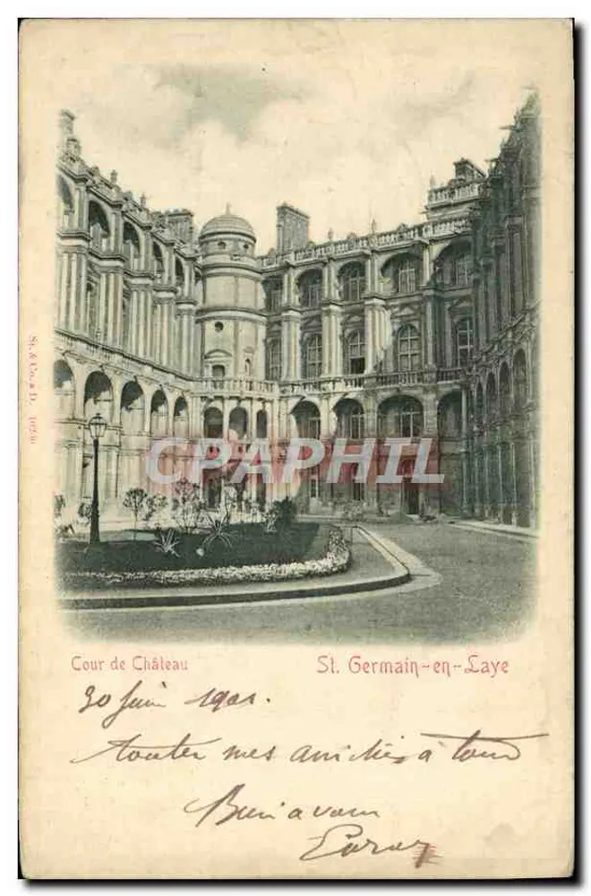 Cour do Castelo — St. Germain-en-Laye — S.K. & Co. D. 1904 - Frente