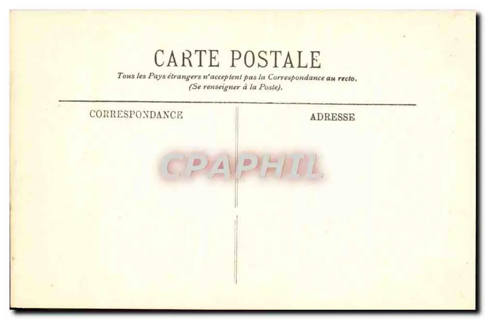 Das Schloss — Büro des Präsidenten der Republik — Verlag: A. Douillet — LL - Rückseite