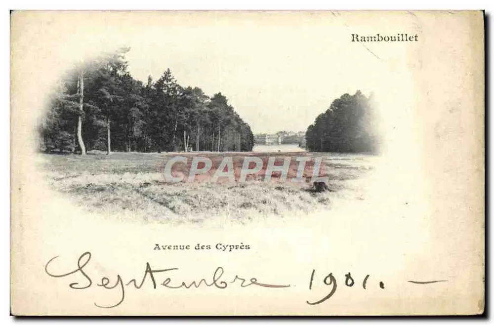 Avenida dos Ciprestes — Rambouillet — editor desconhecido, número de série não visível - Frente