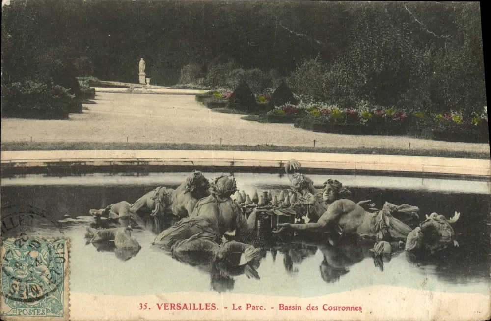 Versailles - Der Park - Bassin der Krönungen — Verleger 'Postes' Nr. 35 - Vorderseite