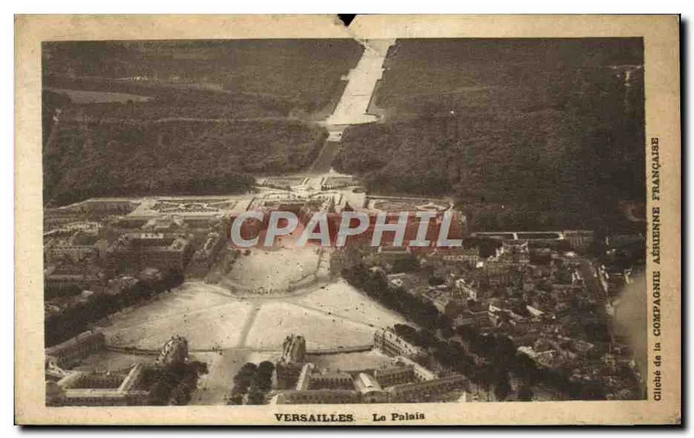 Versailles — Le Palais — Cliché de la Compagnie Aérienne Française - Awers