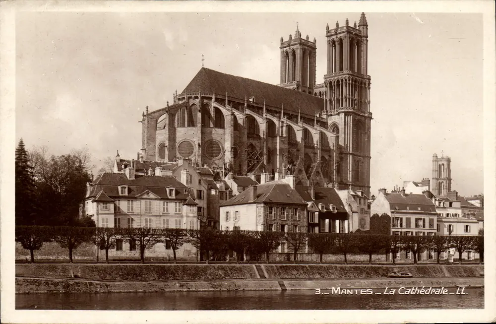 Mantes - La Cathédrale — LL — J. Bonicière, Librairie Nationale - Frente