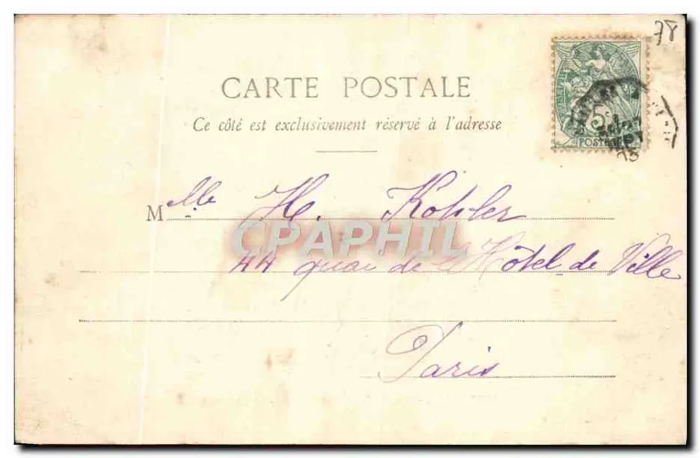 Versailles - Hameau de Marie-Antoinette - Der Präsyterium — Frau Moreau, Verlag, Versailles - Rückseite