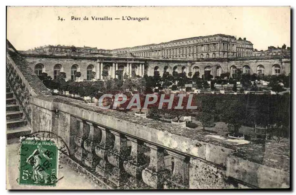 Parc de Versailles — A Orangerie — Editor não identificado, n° 34 - Frente