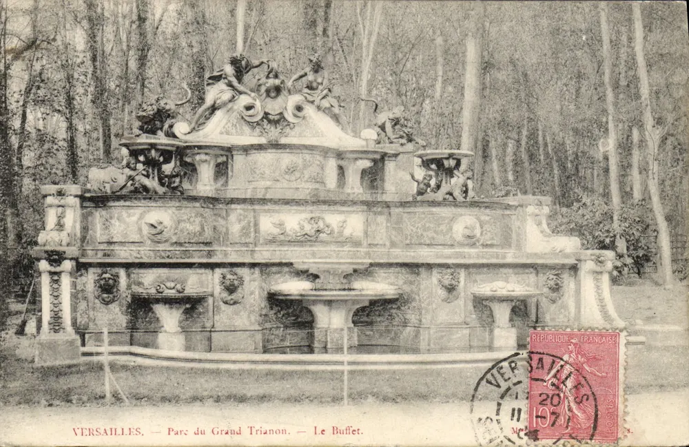 Versailles — Parco del Grand Trianon — Il Buffet - Recto