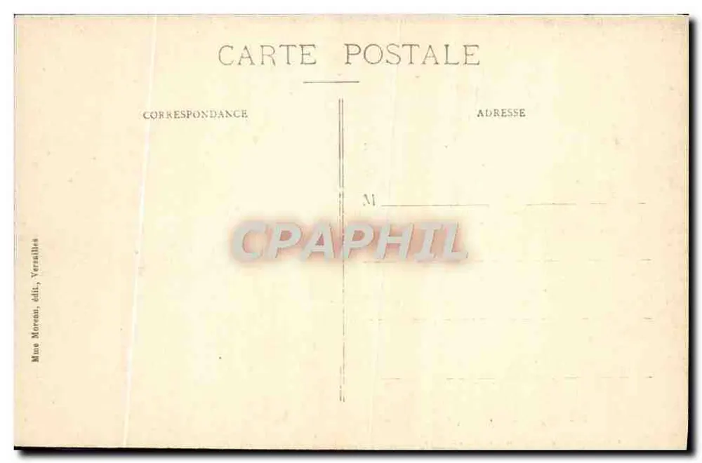 Schlafzimmer des Königs Louis XIV — Schloss VERSAILLES — Mine Moreau, Verlag Versailles - Rückseite