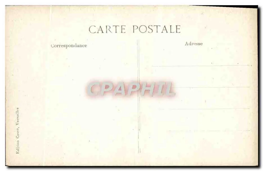 Versailles — Zimmer von Ludwig XIV — Édition Cassé, Versailles - Rückseite