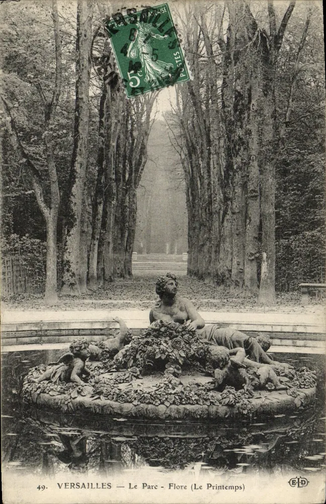 Versailles — O Parque - Flore (A Primavera) — E.D. n°49 - Frente