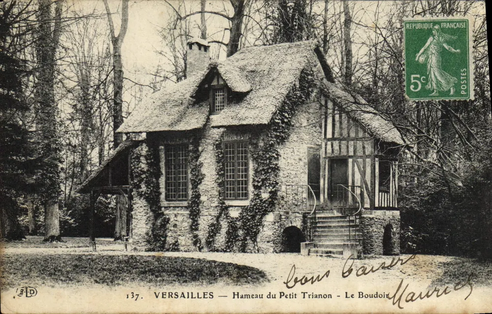 Versailles — Hameau du Petit Trianon — Le Boudoir — Verleger Léon Bausier, Nr. 137 - Vorderseite