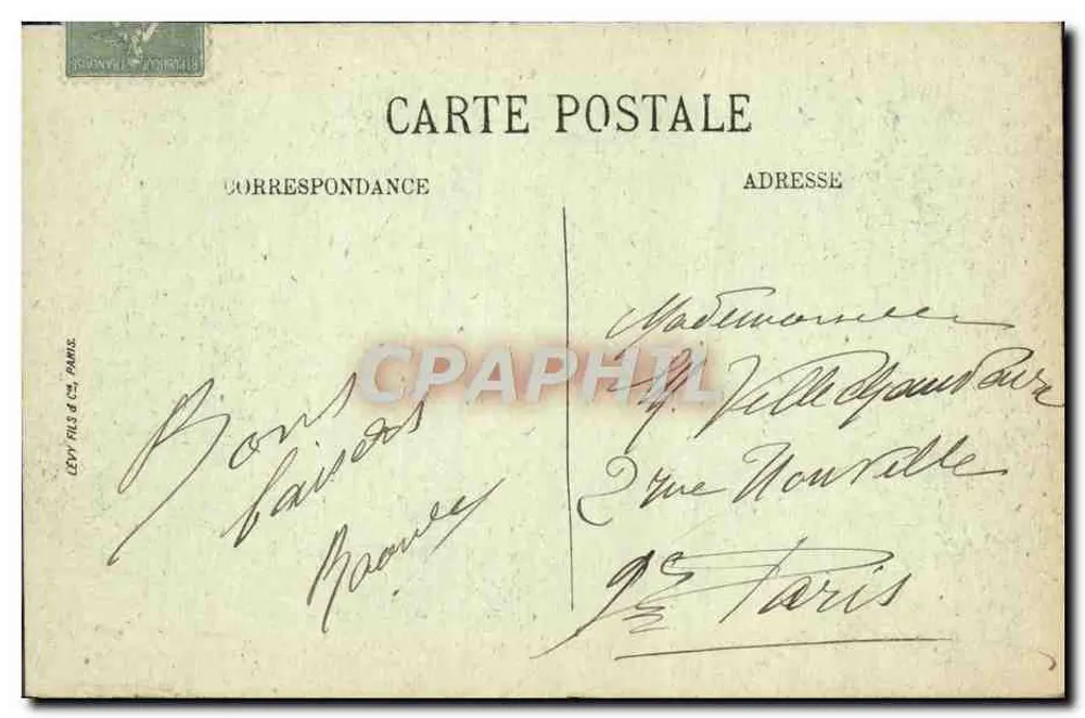 Parc de Versailles — Die Parterres, der Tag der Großen Fontänen — LL. n°160 - Rückseite