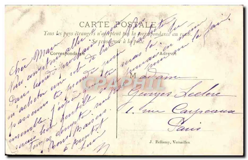 Versailles — Petit Trianon — O Moinho - Verso