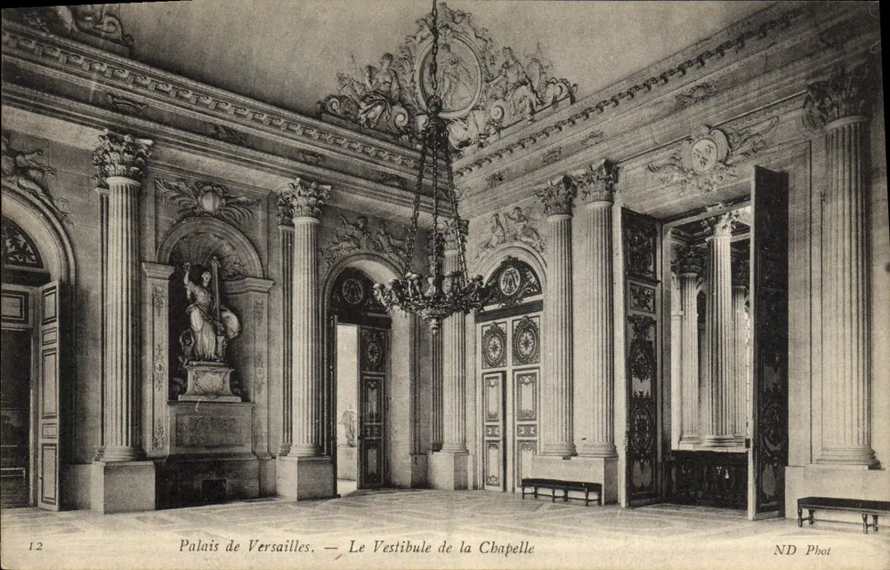 Schloss Versailles — Der Vestibül der Kapelle — ND Phot - Vorderseite