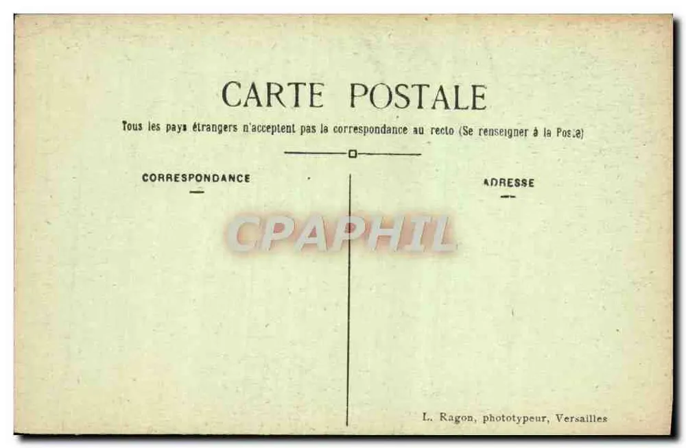 Parque de VERSAILLES — Vaso de Bronze — L. R. - Verso