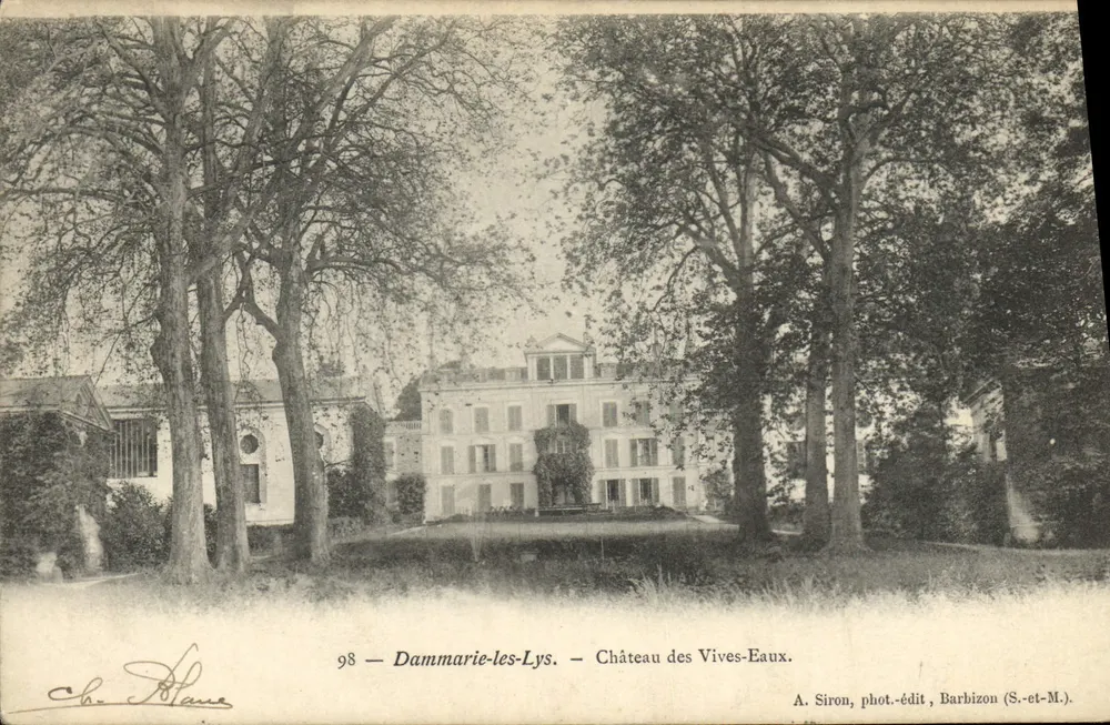 Dammarie-les-Lys — Castello delle Acque Vive — A. Siron, fotografo-editore, Barbizon (S.-et-M.) - Recto