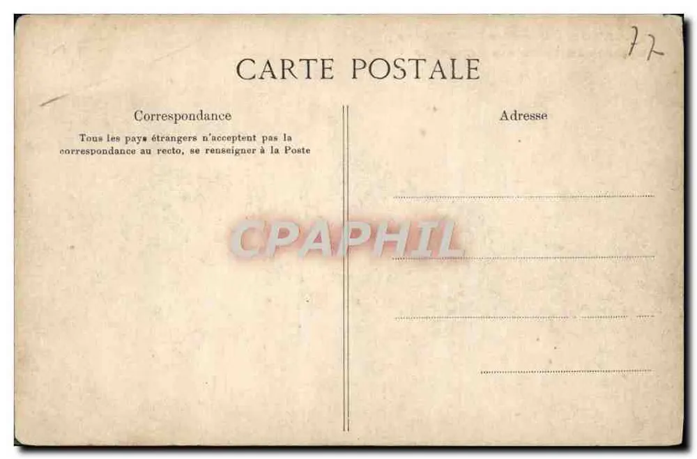 AVON — Viertel Lariboisière — Kasernen des Train des Equipages, Verlag Édit. Lariboisière, n° 620 - Rückseite
