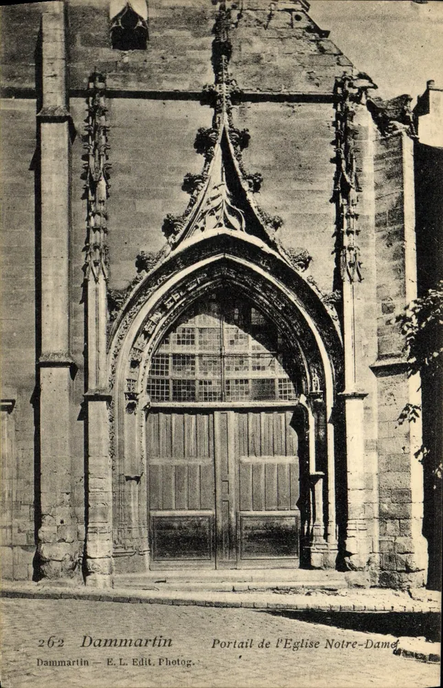 Portal der Kirche Notre-Dame — Dammartin — E.L. Edit. Photog. n°262 - Vorderseite