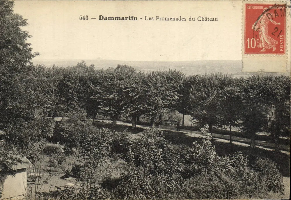 Dammartin - Les Promenades du Château — éditeur inconnu, n° de série 543 - Vorderseite