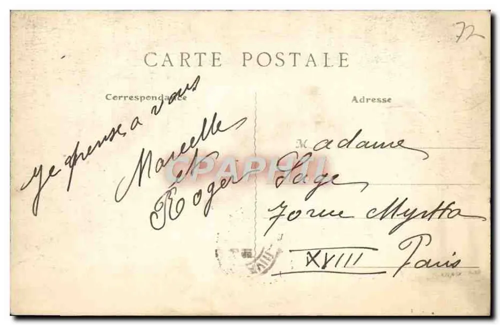 Dammartin - Die Lodge des Schlosses der Tuilerie — G. L., Verleger-Fotograf, Dammartin, Nr. 549 - Rückseite